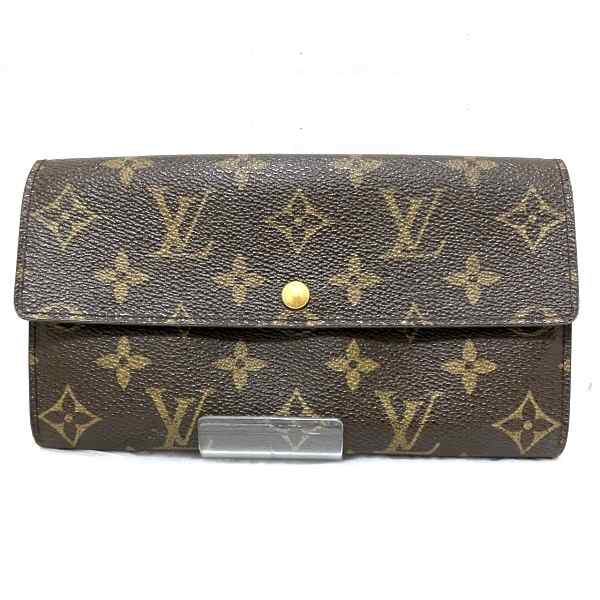 ルイヴィトン Louis Vuitton モノグラム ポシェット ポルトモネ クレディ M61725 長財布 2つ折り財布 ユニセックス【中古】