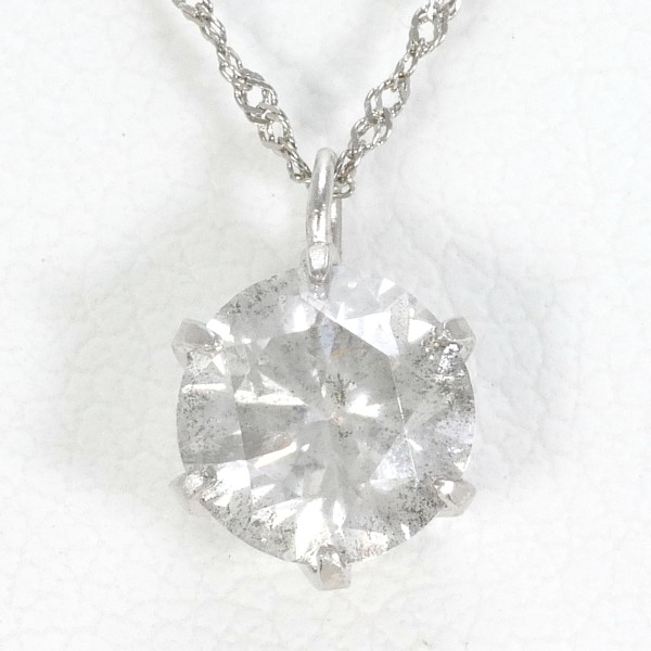 PT999 PT850 ネックレス ダイヤ 0.805 鑑定書 総重量約1.1g 約42cm