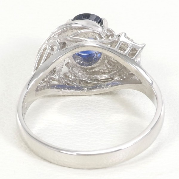 Pt900プラチナ リング・指輪 サファイア0.78ct ダイヤモンド0.24ct 13 