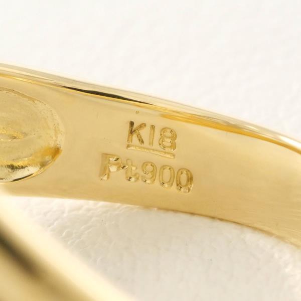 セイコージュエリー PT900 K18YG リング 指輪 12号 ダイヤ 総重量約4.5