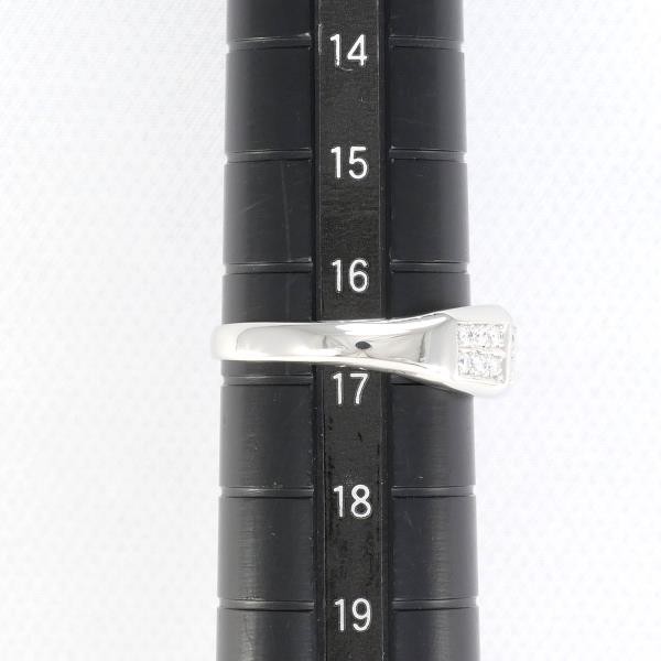 PT900 プラチナ リング 指輪 16.5号 ダイヤ 0.24 総重量約5.0g 中古