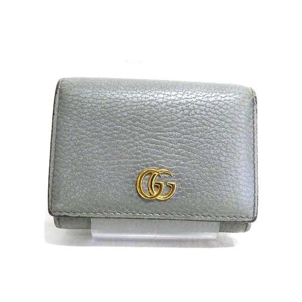 グッチ GUCCI GGマーモント コンパクトウォレット 474746 財布 3つ折り財布 レディース【中古】 その他財布