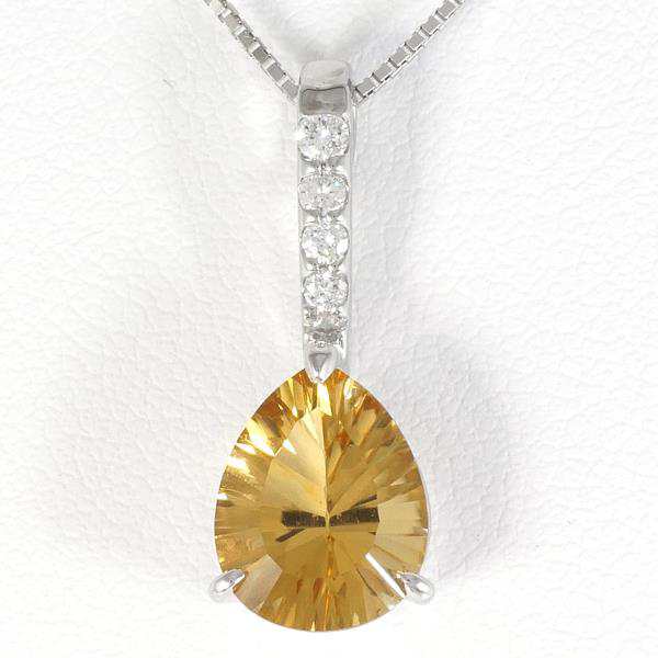 【評判良い】約3.8g K18 18金 ホワイトゴールド ペンダントトップ ダイヤ0.50ct ハート型 モチーフ デザイン ゴージャス ダイヤモンド