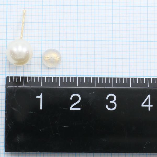 K18 18金 YG イエローゴールド ピアス パール 総重量約1.4g 中古ジュエリー 