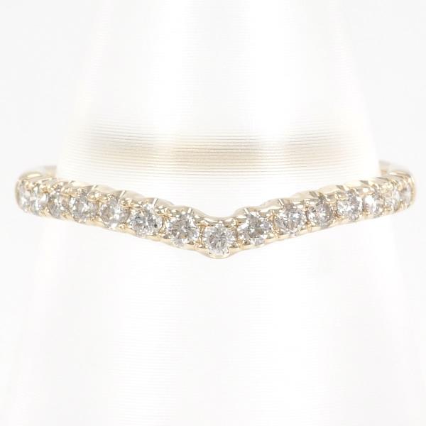 K10 10金 YG イエローゴールド リング 指輪 9号 ダイヤ 総重量約0.9g 中古ジュエリーの通販は