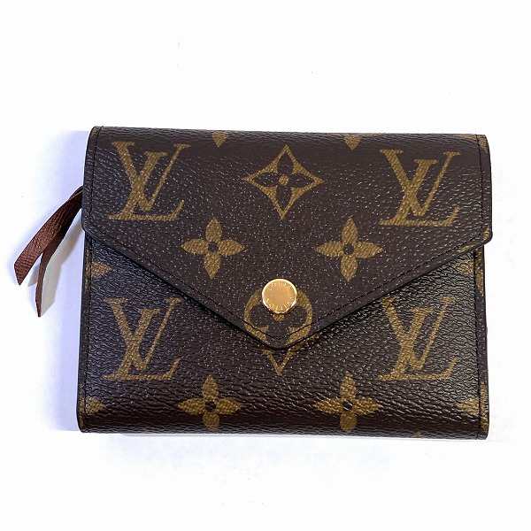 ルイヴィトン Louis Vuitton モノグラム ポルトフォイユ ヴィクトリーヌ M62472 3つ折り財布 レディース【中古】