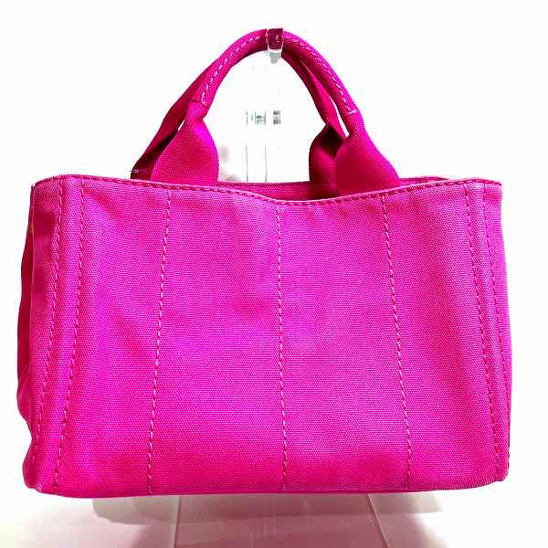 プラダ PRADA カナパ B2439G ピンク キャンバス バッグ トートバッグ 