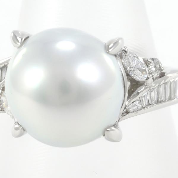 PT900 プラチナ K18YG リング 指輪 12号 ダイヤ 0.10 カード鑑別書 総  