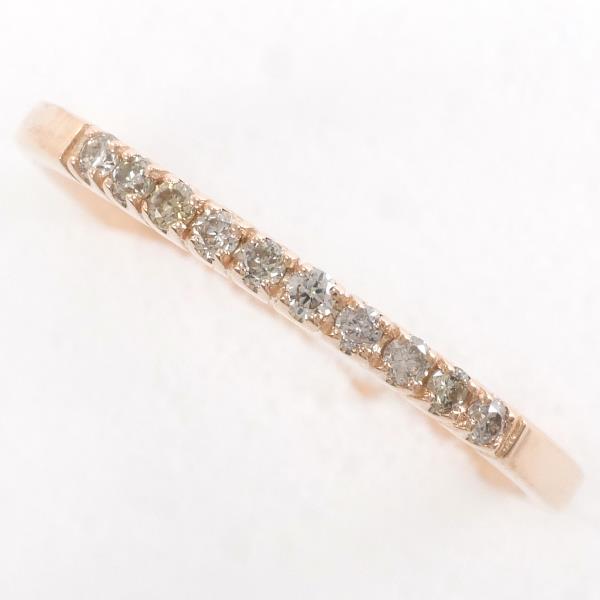 K10 10金 PG ピンクゴールド リング 指輪 11号 ダイヤ 0.10 総重量約1.1g 中古ジュエリーの通販は 10,256円