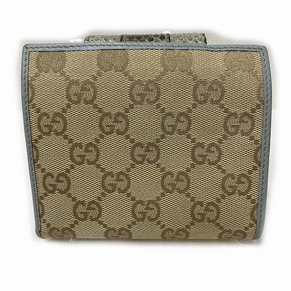 グッチ GUCCI 二つ折り財布 GGキャンバス フラップ 181669 ブラウン