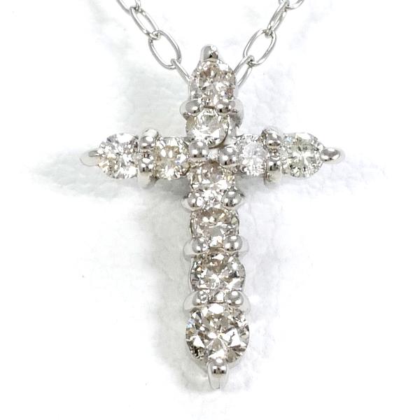 PT900 プラチナ PT850 ネックレス ダイヤ 総重量約1.8g 約45cm 中古ジュエリーの通販は