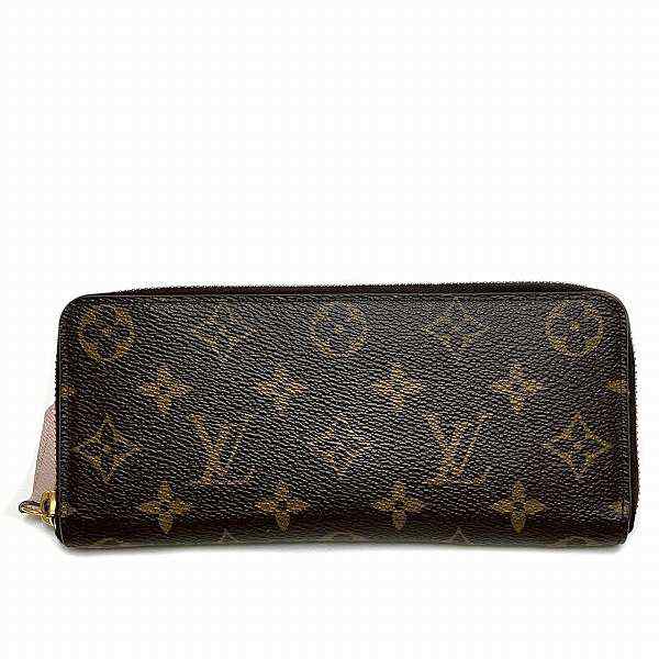 ルイヴィトン Louis Vuitton モノグラム ポルトフォイユ クレマンス M61298 ラウンドファスナー 長財布 レディース【中古】