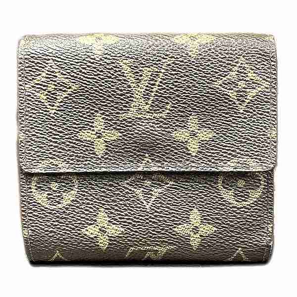 ルイヴィトン Louis Vuitton モノグラム ポルト モネ ビエ カルト クレディ M61652 Wホック 2つ折り財布 ユニセックス【中古】