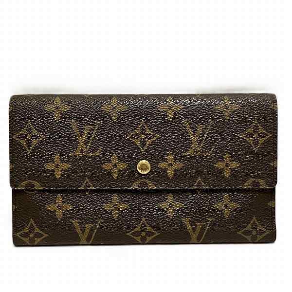 ルイヴィトン Louis Vuitton モノグラム ポルトトレゾール インターナショナル M61215 長財布 3つ折り財布 ユニセックス【中古】