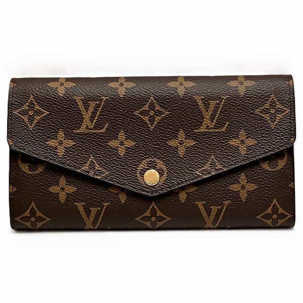 ルイヴィトン Louis Vuitton モノグラム ポルトフォイユ サラ M62234 フューシャ 長財布 2つ折り財布 レディース【中古】