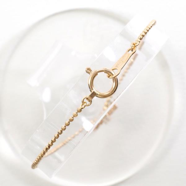 ラソマ K18PG ブレスレット ダイヤ 0.22 総重量約1.7g 約18.5cm 中古