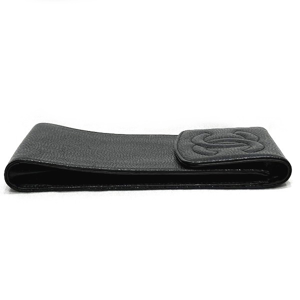 シャネル CHANEL ココマーク キャビアスキン ブランド小物 眼鏡ケース