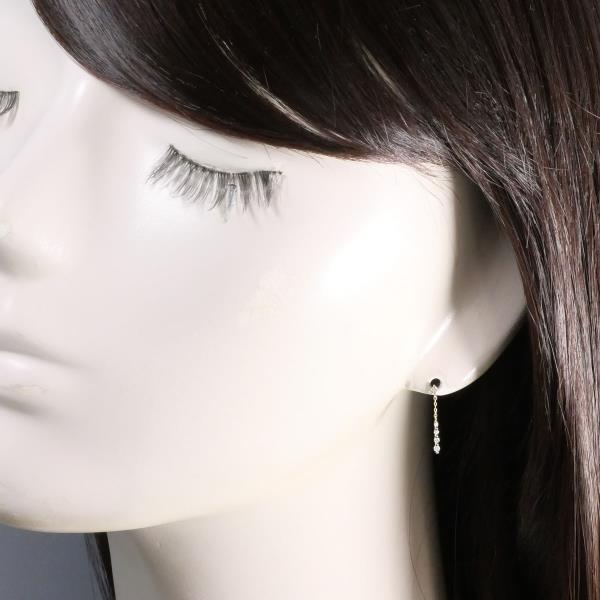 K10 10金 YG イエローゴールド ピアス ダイヤ 総重量約0.3g 中古  