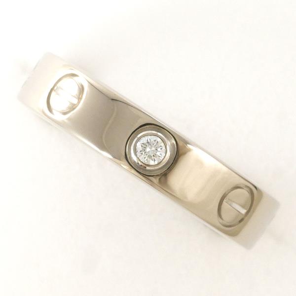 カルティエ ラブ K18WG リング 指輪 7号 ダイヤ 総重量約4.1g 中古ジュエリーの通販は