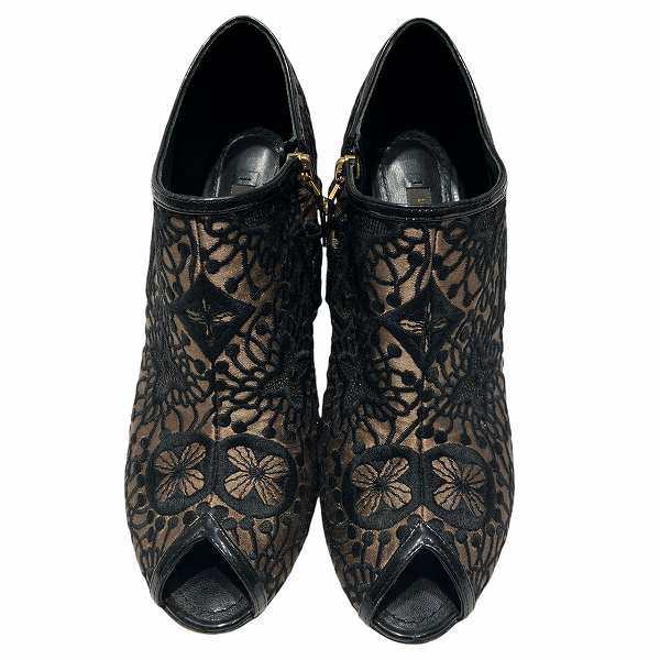 ルイヴィトン Louis Vuitton サテン スタッズ ブーティ ハイヒール ブランド小物 パンプス レディース【中古】の通販は