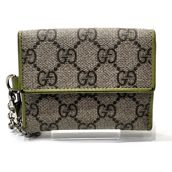 グッチ GUCCI GGスプリーム 256442 3つ折り財布 レディース【中古】の通販は