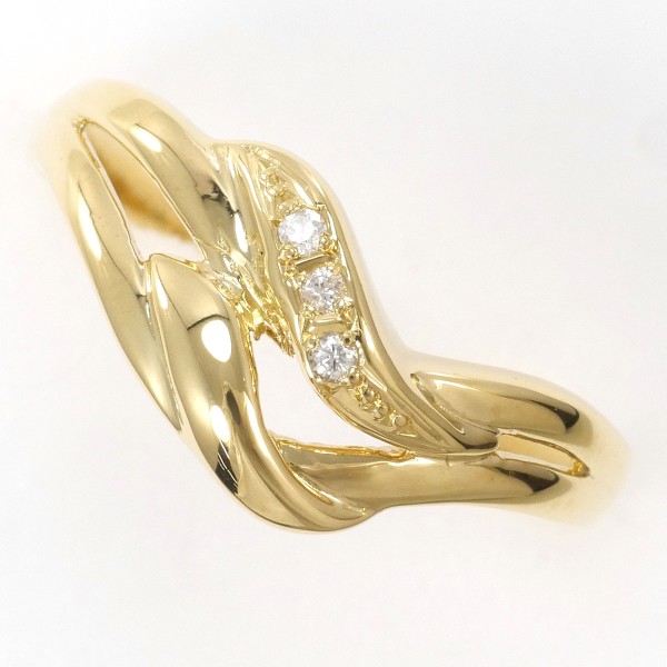 K18 18金 YG イエローゴールド リング 指輪 14号 総重量約2.4g