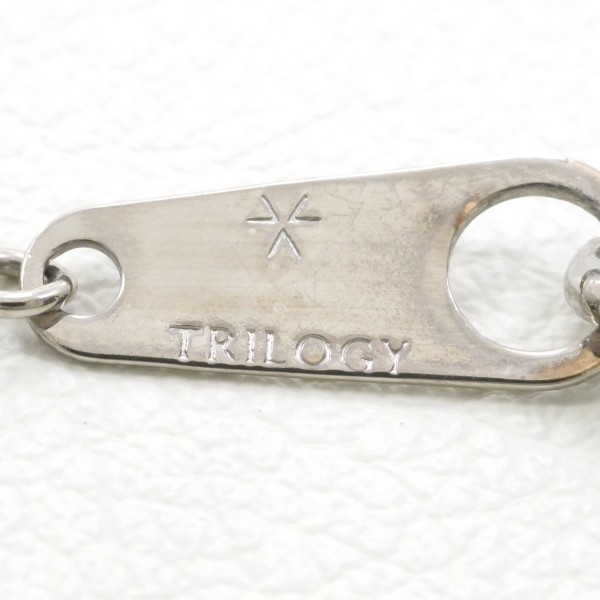 デビアス トリロジー K18WG ネックレス ダイヤ 0.15 約45cm ジュエリー