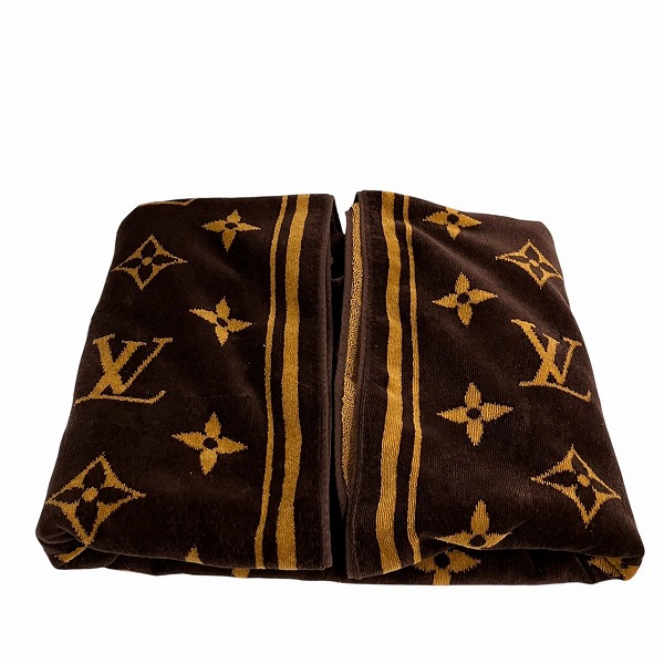 ルイヴィトン LOUIS VUITTON ビーチタオル モノグラム ブラウン