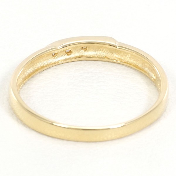 K18 18金 YG イエローゴールド リング 指輪 10.5号 ダイヤ 0.03 総重量約1.6g 中古ジュエリーの通販は