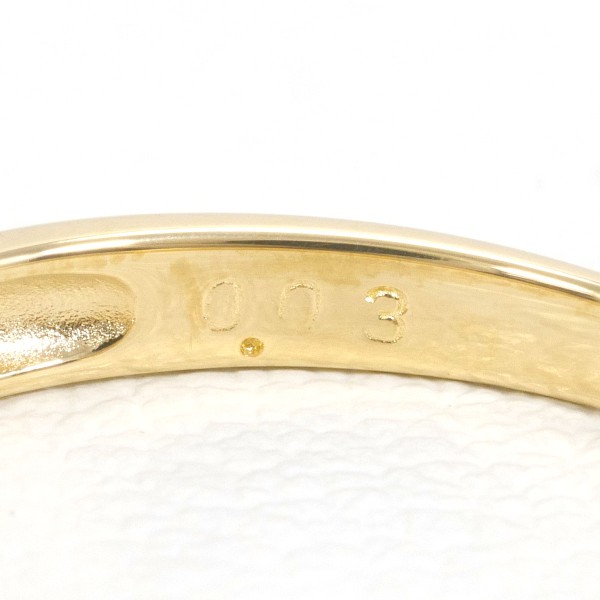 K18 18金 YG イエローゴールド リング 指輪 10.5号 ダイヤ 0.03 総重量約1.6g 中古ジュエリーの通販は