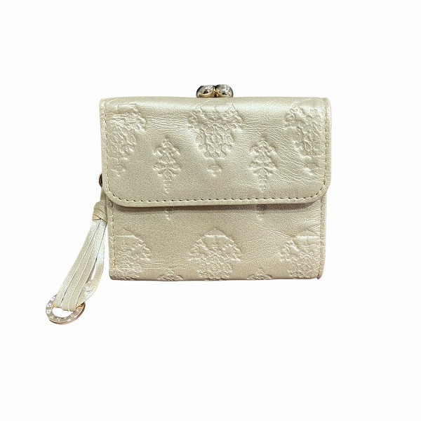 アンテプリマ チャーム付き コンパクト がま口財布 3つ折り財布 レディース【中古】の通販は 8,531円