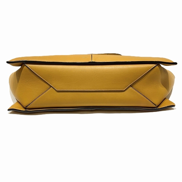 セリーヌ CELINE トライフォールド カーフスキン イエロー バッグ