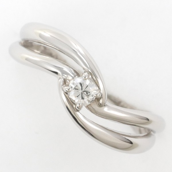 PT900 プラチナ リング 指輪 12.5号 ダイヤ 0.10 総重量約2.5g 中古ジュエリーの通販は