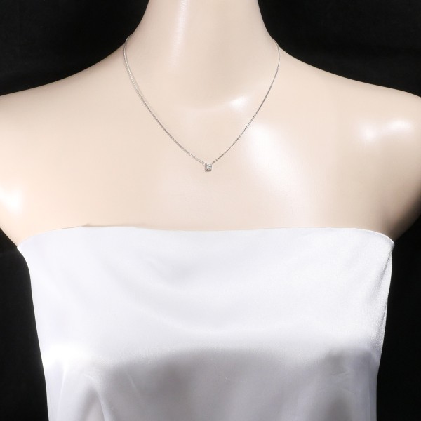 pt850 プラチナ ダイヤモンド 0.26ct 1粒 ネックレス 41cm 【公式通販】