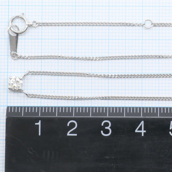 PT850 プラチナ ネックレス ダイヤ 0.26 総重量約3.1g 約41cm PT850 プラチナ ネックレス ダイヤ 0.26 総重量約3.1g 約41cm