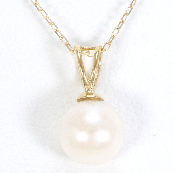 K18 18金 YG イエローゴールド ネックレス パール(真珠) 総重量約0.9g 約40cm 中古ジュエリーの通販は