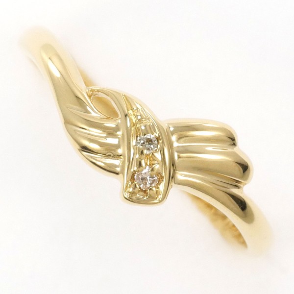 K18 18金 YG イエローゴールド リング 指輪 11号 ブラウンダイヤ 0.02 総重量約1.6g 中古ジュエリーの通販は 20,860円