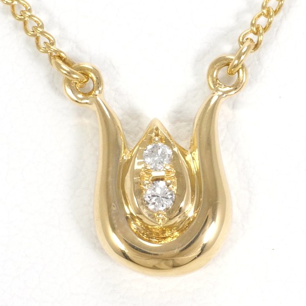 セイコージュエリー K18YG ネックレス ダイヤ 総重量約2.5g 約40cm 中古ジュエリーの通販は 32,370円