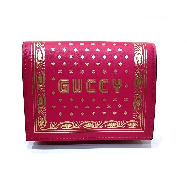 グッチ GUCCI セガコラボ 524965 コンパクトウオレット 2つ折り財布 レディース【中古】
