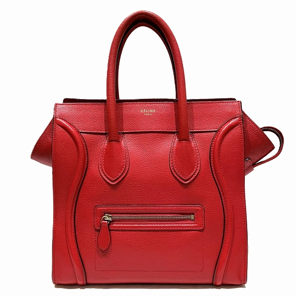 セリーヌ CELINE ラゲージ ミニショッパー バッグ ハンドバッグ トートバッグ レディース【中古】の通販は