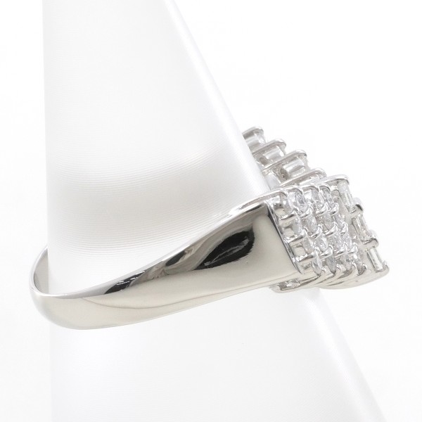PT900 プラチナ リング 指輪 9号 ダイヤ 0.45 総重量約4.0g 中古 PT900 プラチナ リング 指輪 9号 ダイヤ 0.45 総重量約4.0g 中古