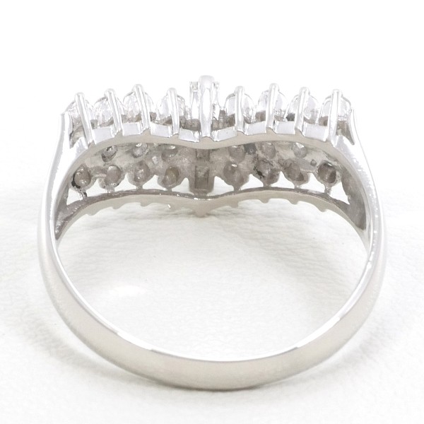 PT900 プラチナ リング 指輪 9号 ダイヤ 0.45 総重量約4.0g 中古 PT900 プラチナ リング 指輪 9号 ダイヤ 0.45 総重量約4.0g 中古