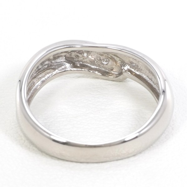 K14ホワイトゴールド ダイヤリング 指輪 7号 K14ホワイトゴールド