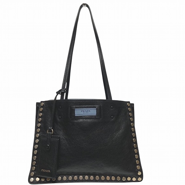 プラダ PRADA エティケット 1BG121 スタッズ バッグ ショルダーバッグ