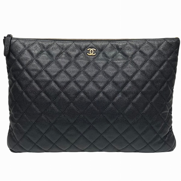 シャネル CHANEL マトラッセ キャビアスキン バッグ クラッチ シャネル CHANEL マトラッセ キャビアスキン バッグ クラッチ