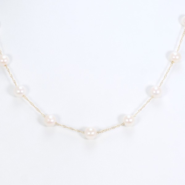 K10 10金 YG イエローゴールド ネックレス パール(真珠) 総重量約2.9g 約42cm 中古ジュエリーの通販は 19,800円