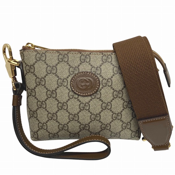 グッチ GUCCI インターロッキングG 723306 GGスプリーム 2way バッグ ショルダーバッグ レディース【中古】