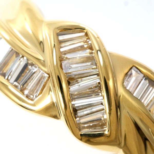 K18 18金 YG イエローゴールド リング 指輪 11号 ダイヤ 0.50 カード  