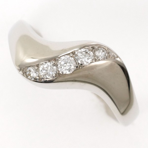 遺品整理 K14WG リング K14WG 14金ホワイトゴールド ルビー リング 16