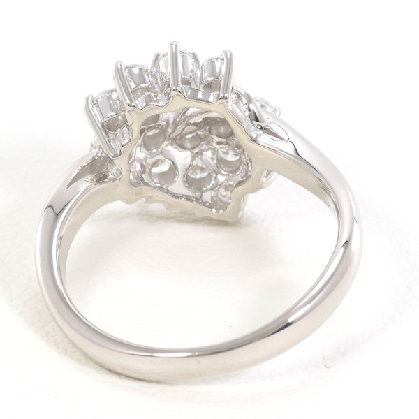 PT900 プラチナ リング 指輪 11号 ダイヤ 0.51 総重量約5.4g 中古